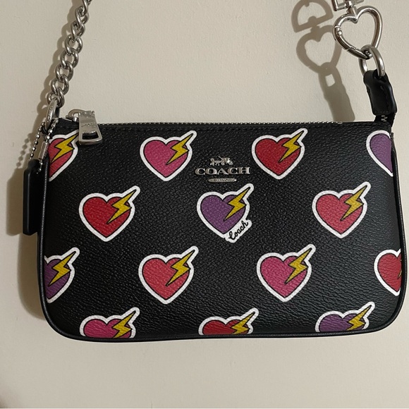 Coach Nolita 19 With Heart Bolt Print + Strap Extender - Picture 6 of 16